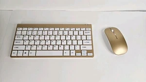 2.4GHz Mini Wireless Keyboard & Mouse Combo Set Fit Mac PC Universal Computer - Picture 1 of 5