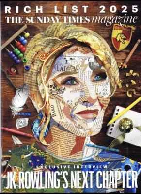 SUNDAY TIMES RICH LIST MAGAZINE 2025 - JK ROWLING Harry Styles Dua Lipa