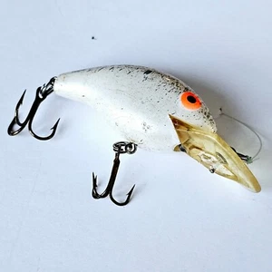Esca da pesca vintage Rebel Fastrac coda di vite esca bianca rotonda - M815.1 - Foto 1 di 4