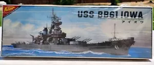 1983 Nichimo U-326 USS BB61 Battleship Iowa - 1/900 Motorized Kit, Sealed - Picture 1 of 5
