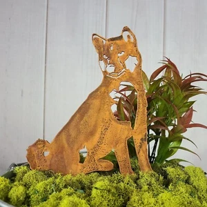 Akita Corten Steel Dog Silhouette - Picture 1 of 10