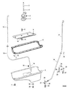 Kit de varilla y tubos de la BBC Mercruiser 7,4 L, 8,2 L. 818631A6 - Imagen 1 de 1