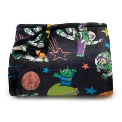 NUOVO DISNEY PIXAR TOY STORY PELUCHE LANCIO COPERTA THE BIG ONE BUZZ WOODY 5X6 PIEDI - Immagine 1 di 3