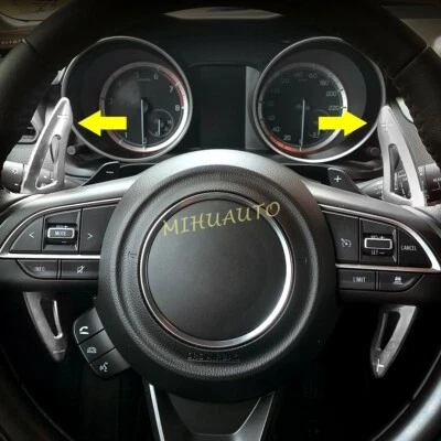 Silver Steering Wheel Shift Paddle Extension For Suzuki Swift Escudo SX4 S-Cross - Image 1 of 4