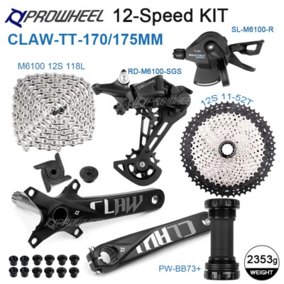SHIMANO DEORE M6100 Shifter Group 12S MTB Groupset 170/175mm 50/52T M6100 CHAIN - Image 1 of 4