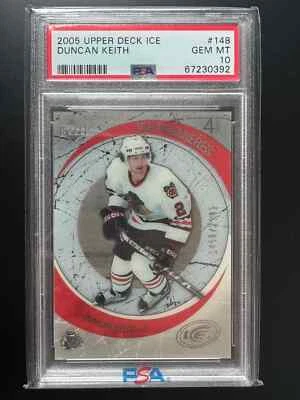 Duncan Keith RC PSA 10 2005-06 Upper Deck Ice Premieres #148 /2999 HOF - Image 1 of 4