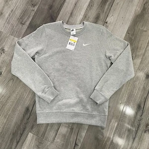 Nike Swoosh Mens Grey Jumper Sweatshirt Crew (Small) New with tags - Picture 1 of 12