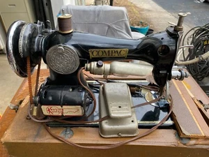 Vintage Portable "Compac" Sewing Machine Works - Picture 1 of 6