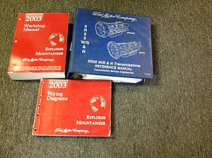2003 Ford Explorador & Mercury Alpinista Servicio Tienda Reparar Manual Juego - Imagen 1 de 6