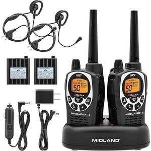Midland GXT1000VP4 GMRS Two-Way Radio (50-Channel, Long Range, 142 Privacy Codes - Zdjęcie 1 z 8