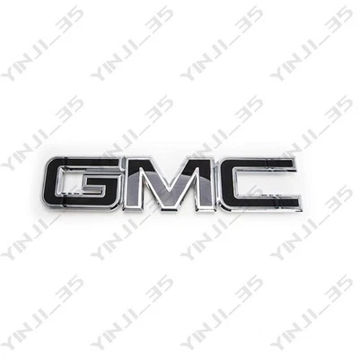 Emblema de parrilla GM cromo negro para GMC Sierra 1500 2500HD 3500HD 2015-2019 Foto 1 de 4
