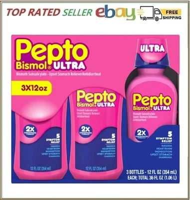 Pepto Bismol Ultra, 5 Symptom Digestive Relief Liquid, 36 Ounces - Image 1 of 2