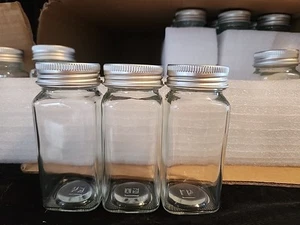 36 Glass Spice Jars Numbered On The Bottom/ Funnel Filler - Picture 1 of 5