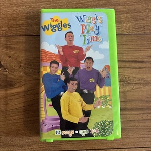 The Wiggles Wiggly Playtime VHS Kassette 2001 Kinder Cartoon Musik 13 Songs Clamshell - Bild 1 von 6