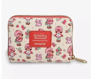 Loungefly Strawberry Shortcake Wallet Strawberry Shortcake & Custard Zip Around - Picture 1 of 3
