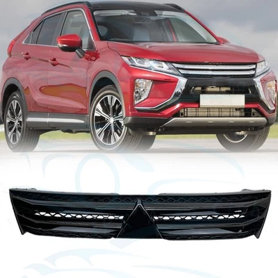 Parrilla de parachoques delantero ABS negra u para Mitsubishi Eclipse Cross 2017-2021 Foto 1 de 4