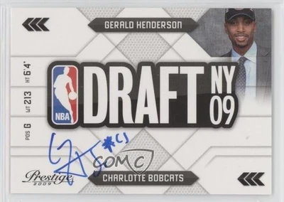 2009 Panini Prestige NBA Draft Class Signatures Gerald Henderson Rookie Auto RC - Image 1 of 2