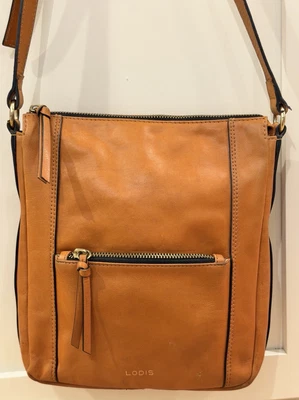 Bolso Bandolera LODIS Stellene Cuero Tostado Marrón Sillín Foto 1 de 4