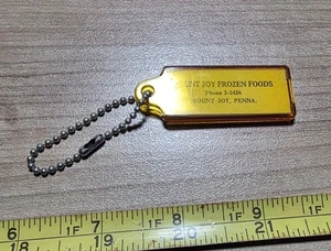 Vintage Mount Joy PA Frozen Foods Advertising Keychain - Picture 1 of 3