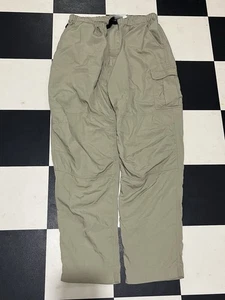 North Face Pants Mens Large Belted Outdoor Camping Hiking Tan/Beige - Picture 1 of 8