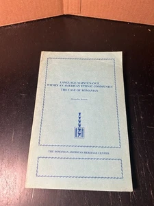Vintage 1982 " Language Maintenance " By Alexandra Roceric Romanian Heritage... - Picture 1 of 9