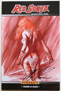 RED SONJA SHE-DEVIL WITH SWORD TPB 1st Ed w ROSS SIGNED - Picture 1 of 2