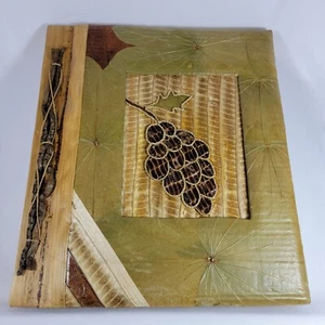 Álbum de Fotos Uvas 12 x 14 Uma Bali Marrón 100% Papel Reciclado Todo Natural - Imagen 1 de 7
