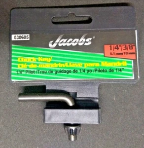 Jacobs 30605 1/4 in. & 3/8 in. Chuck Key L-Handle Steel - Picture 1 of 4