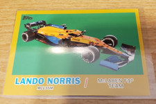 Lando Norris 2021 Topps Formula 1 1961 Topps Sports Cars Gold T61-LN (#d 50/50)