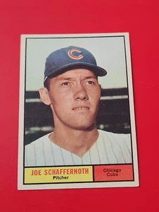 JOE SCHAFFERNOTH 1961 TOPPS #58 CHICAGO CUBS , No Creases - Picture 1 of 9