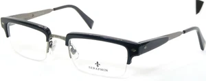 SERAPHIN by OGI HUNTINGTON 8588 BLACK / SILVER-GREY EYEGLASSES 51-21-145mm Japan - Picture 1 of 16