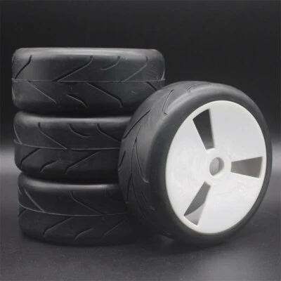 1:8 RC On-Road Model Car Buggy Tires and 17mm Hex Wheel For HPI HSP 4P - Image 1 of 4