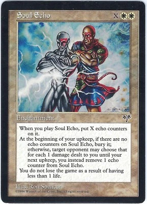 Soul Echo Mirage Rare – MTG Magic the Gathering Card - Image 1 of 2