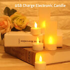 USB Charge Light Rechargeable With Flameless Chargeable LED Battery Candles GF