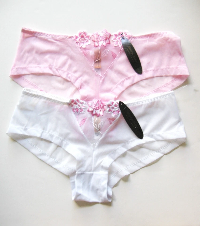 A0176H Donna Loren NEW Women's Embroidered Floral Lace Front Sheer Mesh Hipster  - Image 1 of 1