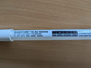 OSRAM Substitube LED T5 HO 1149mm 26W 840 direct AC 230V operation - box of 10 - Picture 1 of 2