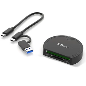 For CFast 2.0/SD Card Reader USB 3.2 GEN2 10Gbps Data Card Adapter Plug&Play - Photo 1/8
