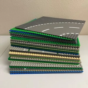 Lego Menge 39 Grundplatten - 32x32 - City Stck. Bulk gewaschen Straße Druck hellbraun grau - Bild 1 von 17