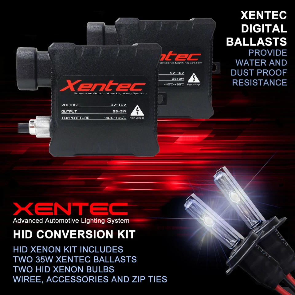 Kit Xentec luz de xenônio HID HB4 9006 lâmpada baixa para Cadillac DeVille Escalade CTS - Imagem 1 de 4