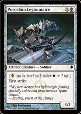 MTG magic cards 4x x4 NM-Mint, English Porcelain Legionnaire New Phyrexia