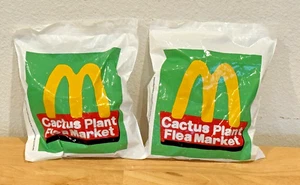 2022 NEU VERSIEGELT MCDONALD'S KAKTUS PFLANZE FLOHMARKT SPIELZEUG SET MIT 2 ACTIONFIGUREN - Bild 1 von 5