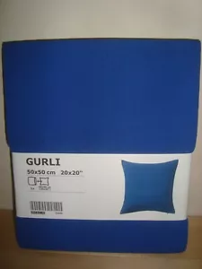 NEW IKEA GURLI Cushion Cover 20 x 20" Cotton Throw Pillow Covers Blue Pink Green - Picture 1 of 14