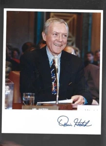 Foto autografiada de 8 1/2 x 11 del senador Orin Hatch de UT - Imagen 1 de 1