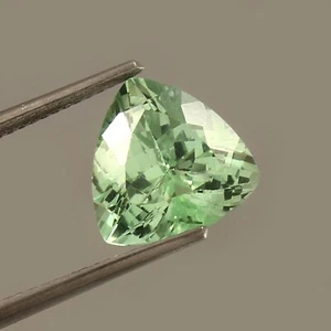 Piedra preciosa natural impecable azul verde parti zafiro suelta corte trillón 5,50 quilates - Imagen 1 de 4