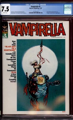 Vampirella #3 1970 CGC 7.5 VF- White High Definition Scans** - Image 1 of 2