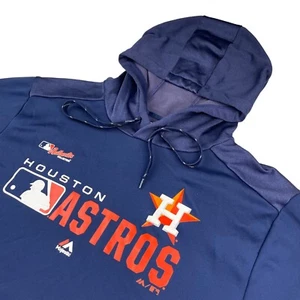 Houston Astros x Majestic Men's Team Issued Pullover Hoodie Navy • Large - Picture 1 of 7
