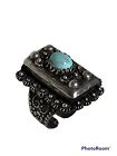 Vintage Sterling Silver 925 Turquoise & Marcasite Ring Size 7