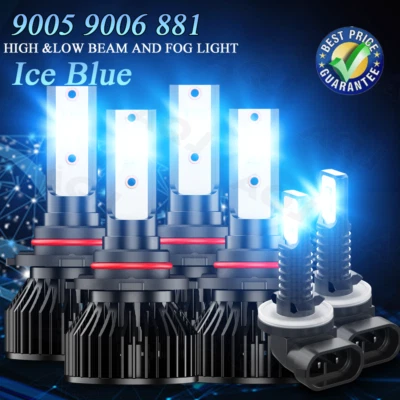 For Cadillac Eldorado 1992-2002 LED Hi/Low Beam & Fog Lights Bulbs Kit - Image 1 of 4