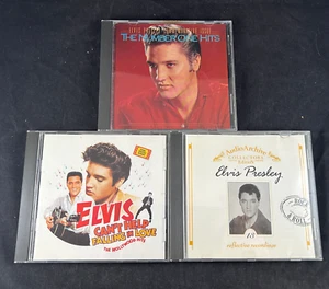 ELVIS PRESLEY THE NUMBER ONE HITS / AUDIO ARCHIVE / CAN'T HELP FALLING 3 CD LOT - Picture 1 of 9