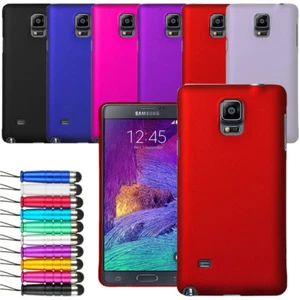 For Samsung Galaxy Note 4 Armour Hard Shell Case Back Cover  + Stylus - Picture 1 of 7